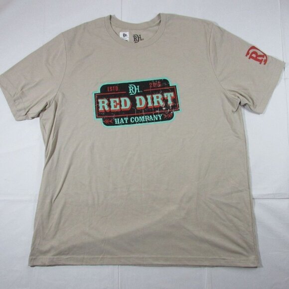 Red Dirt Hat Co Men's Short Sleeve Turquoise Saloon Graphic T-Shirt Heather - Picture 1 of 1